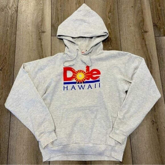 Dole Hawaii Light Grey Hoodie Size Medium - Picture 1 of 4